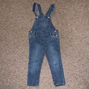 GAP Denim Ruffled Strap Overalls
